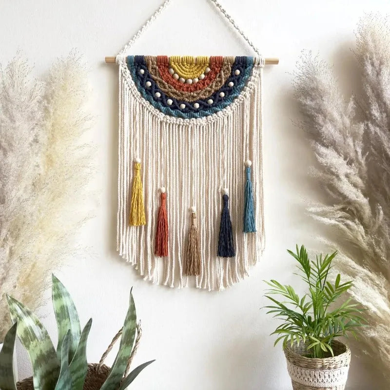 Macramé Mural Coloré | 40 x 60cm