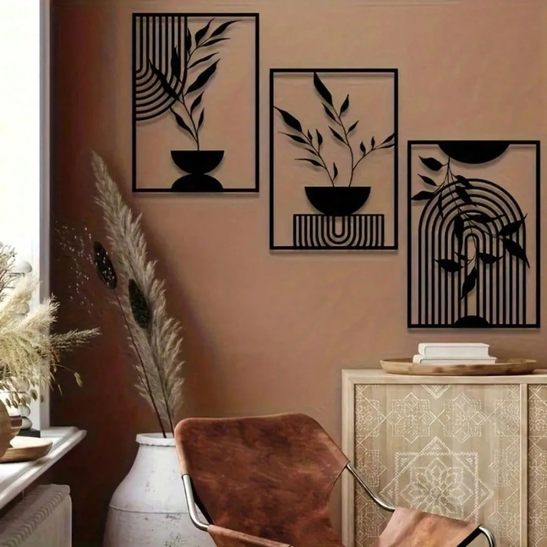 Décoration Murale Métal Noir