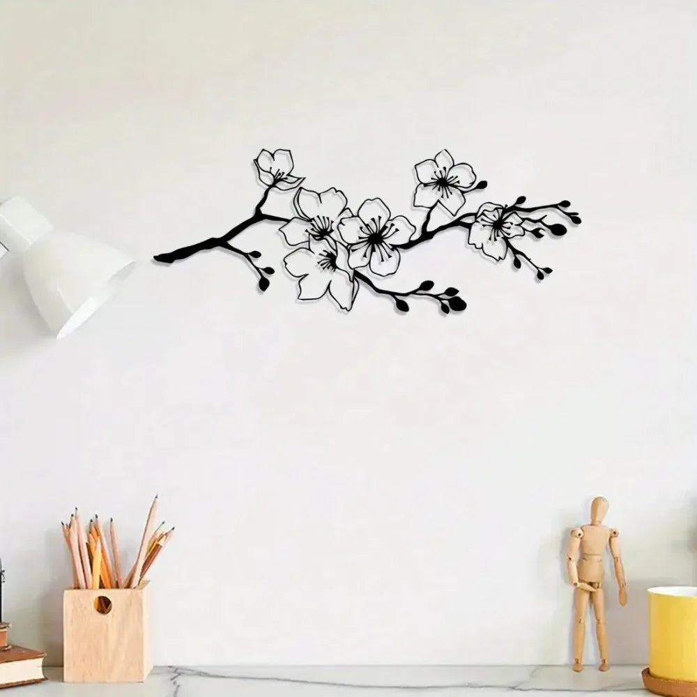 Décoration Murale Fleur En Métal | 30 cm de long