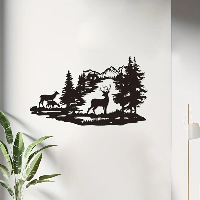Décoration Murale Animaux En Métal | 40 x 28 cm