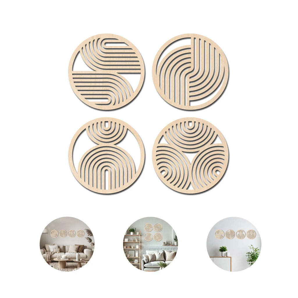 Décoration Murale Scandinave Bois | 20 cm de diamètre
