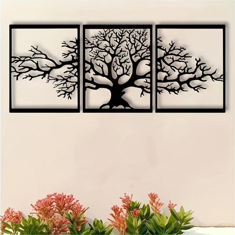 Grande Décoration Murale En Métal | 90 x 37,5cm