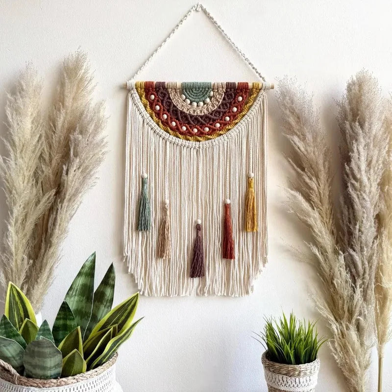 Macramé Mural Coloré | 40 x 60cm