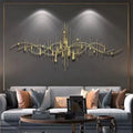 Décoration Murale Métal Doré | 150 x 65 cm