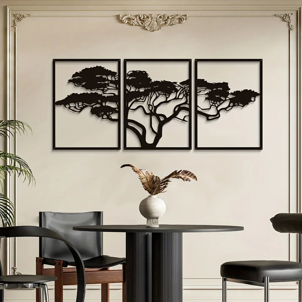 Décoration Murale Arbre Métal | 93 x 39,5 cm