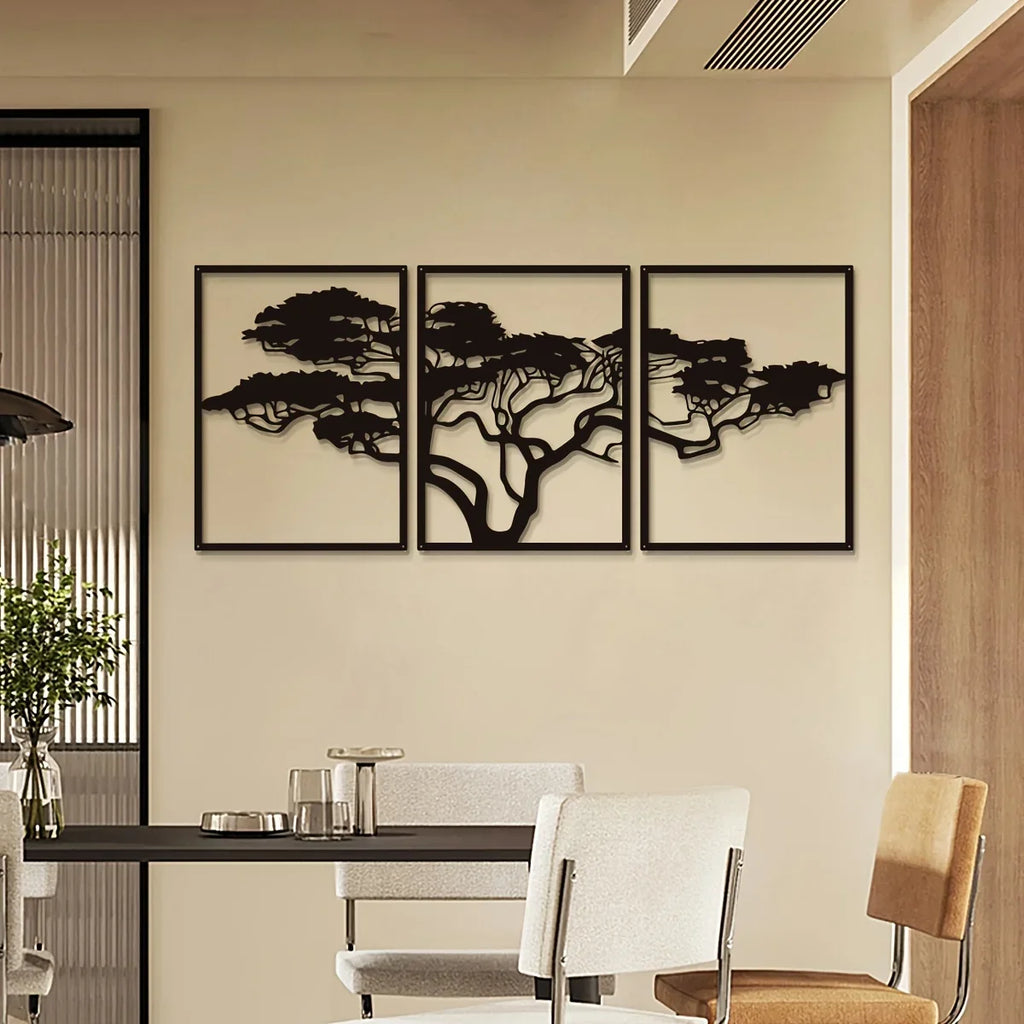 Décoration Murale Arbre Métal | 93 x 39,5 cm