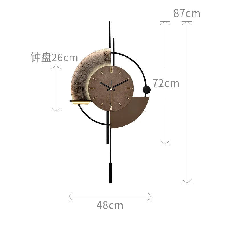 Grande Horloge Murale Décorative