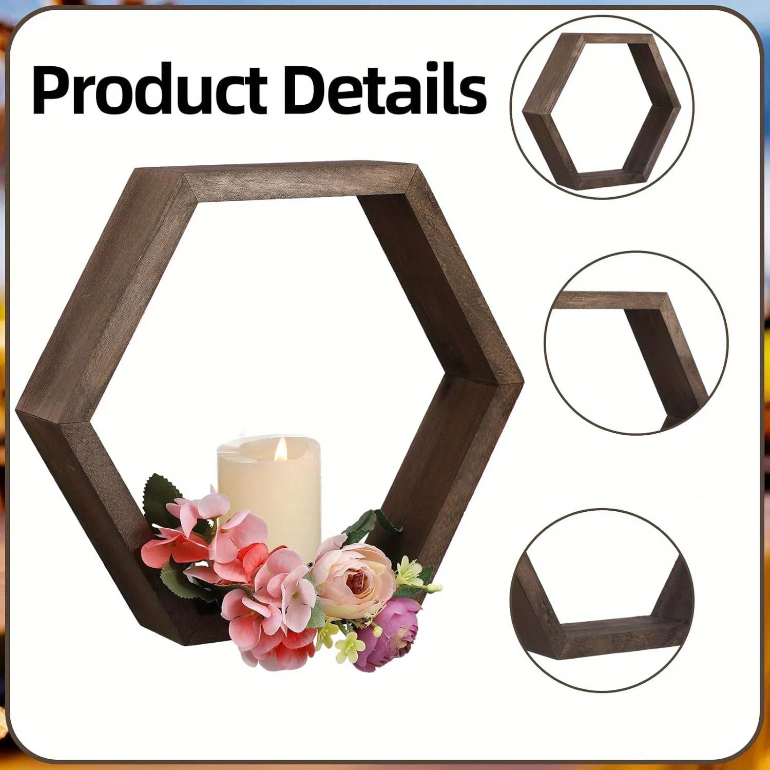 Décoration Murale Hexagonale Bois