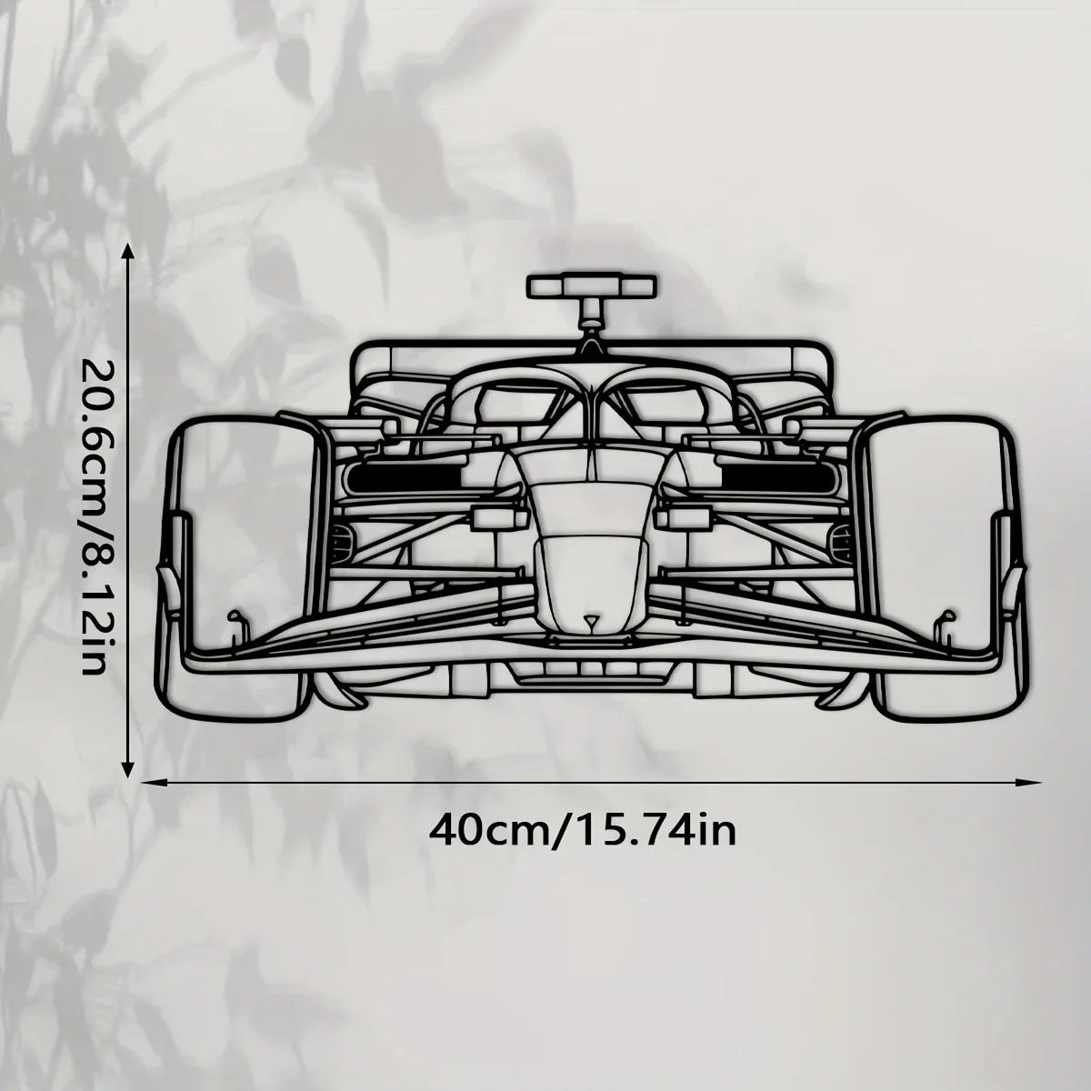Décoration Murale Voiture Métal | 40 cm x 20,5 cm