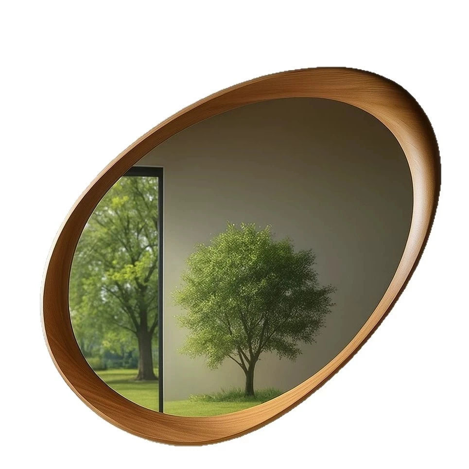 Miroir Mural Décoratif Bois | 90 x 60 cm