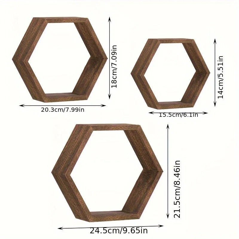 Décoration Murale Hexagonale Bois
