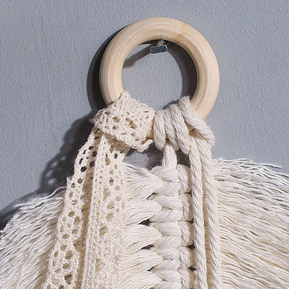 Décoration Murale Plume Macramé | 28 cm de Long