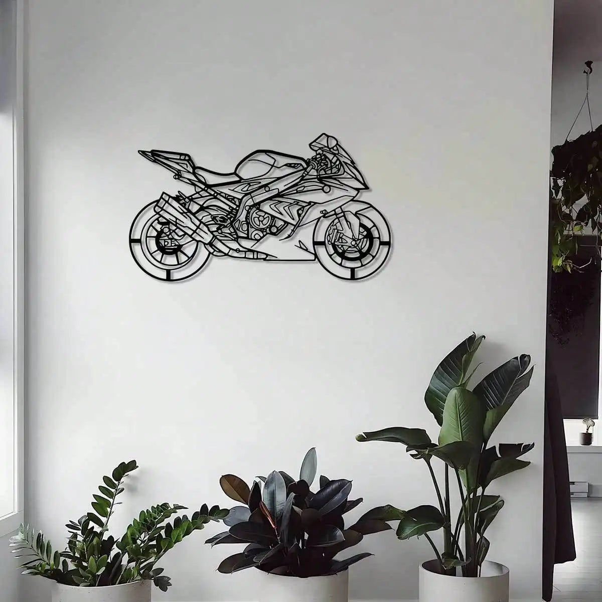 Décoration Murale Métal Moto | 30 x 17 cm