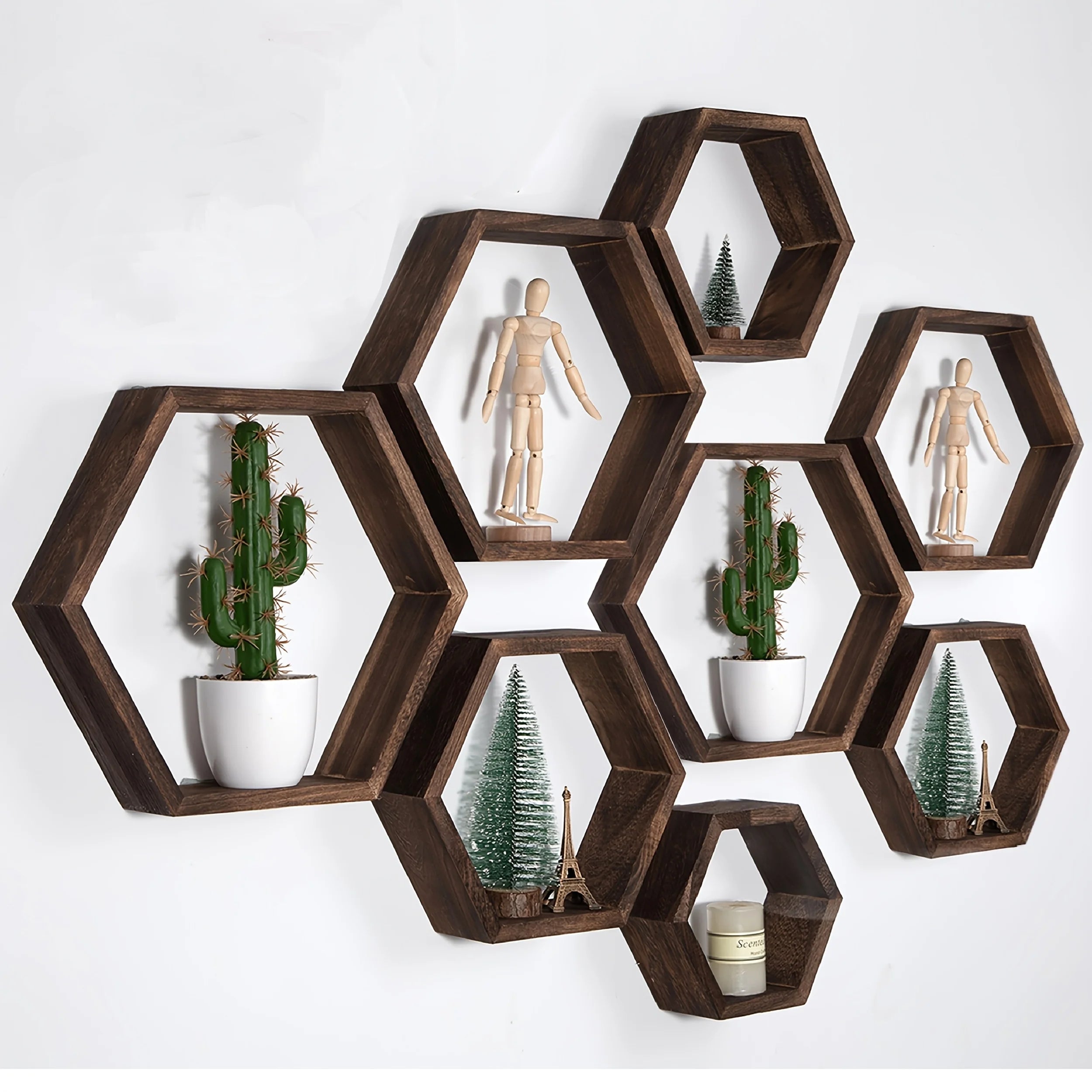 Décoration Murale Hexagonale Bois