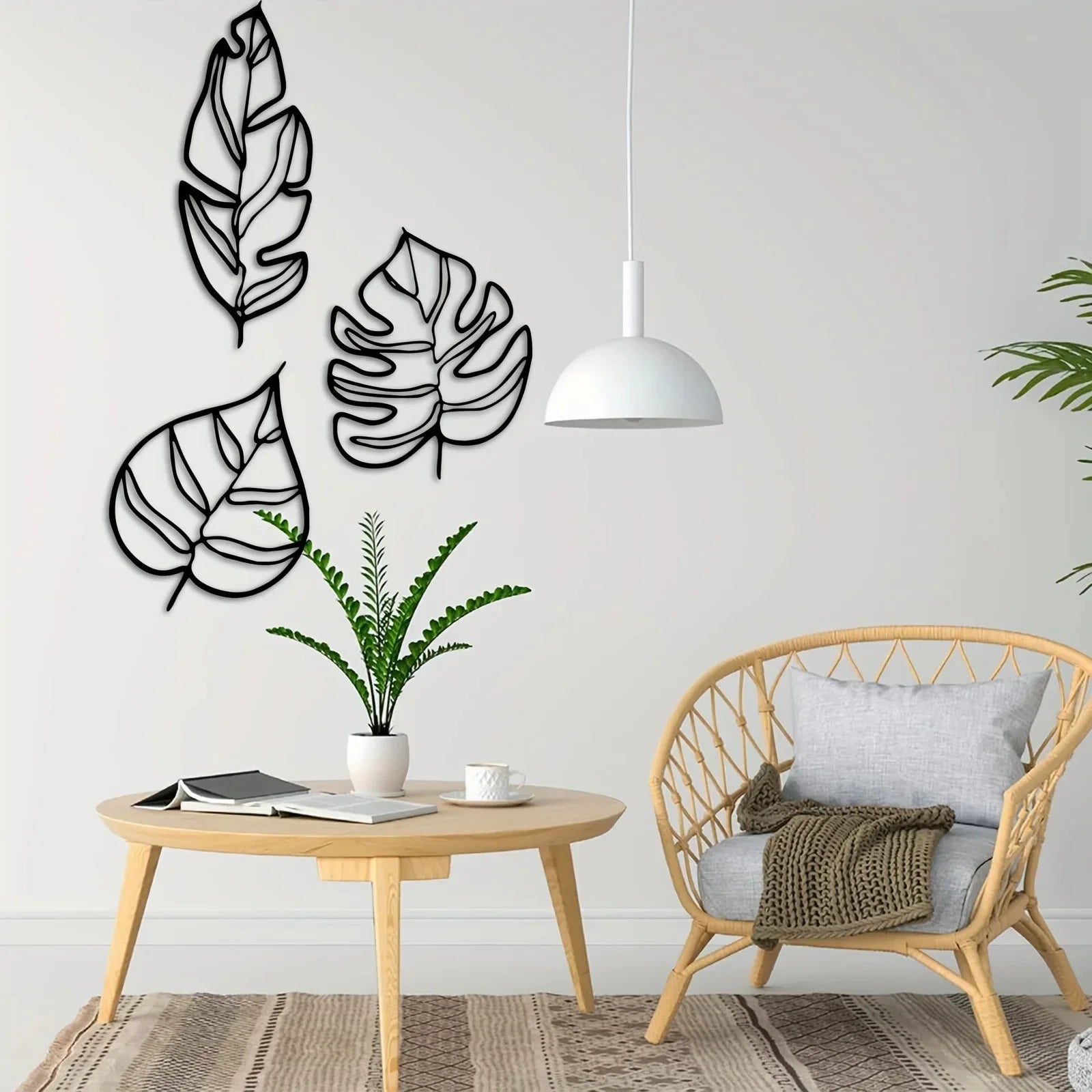 Décoration Murale Métal Feuille