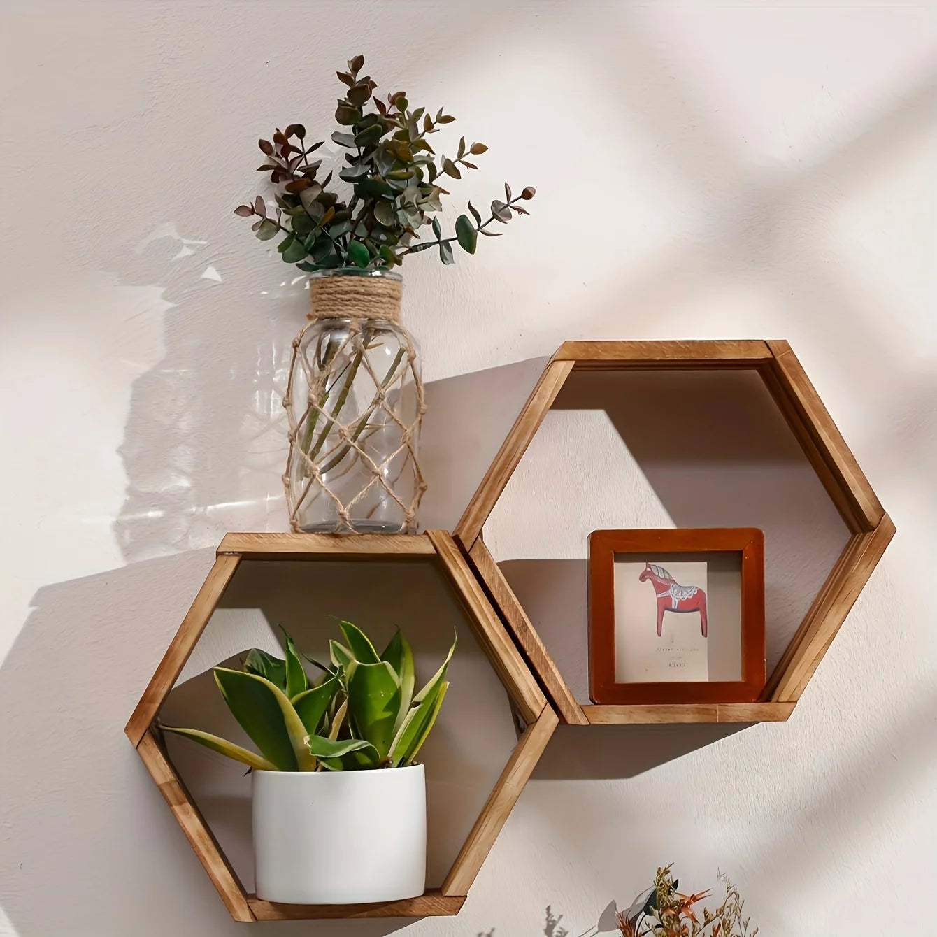 Décoration Murale Hexagonale Bois