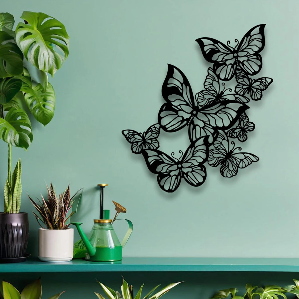 Décoration Murale Papillon Fer Forgé | 40 x 36 cm