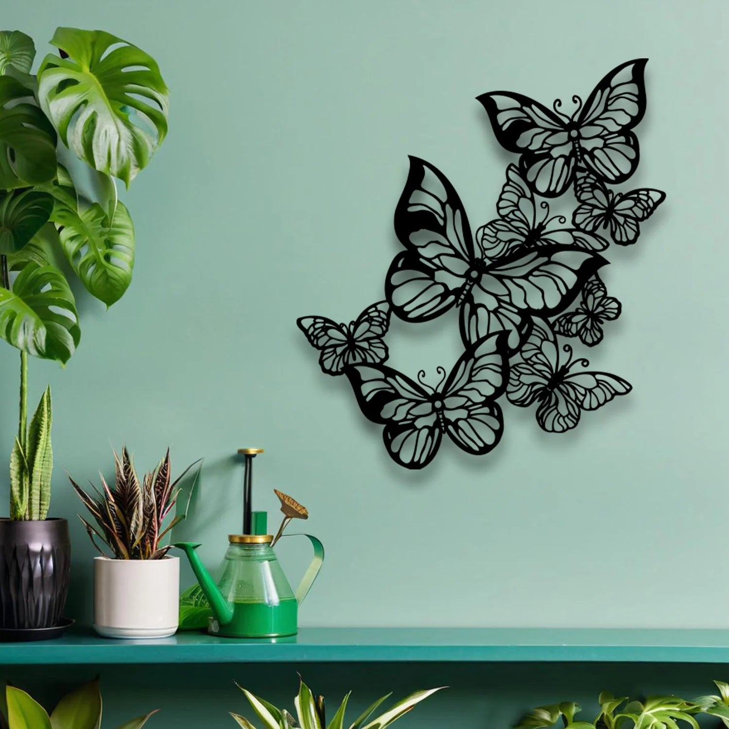 Décoration Murale Papillon Fer Forgé | 40 x 36 cm