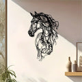 Décoration Murale Cheval Métal | 30 cm de long