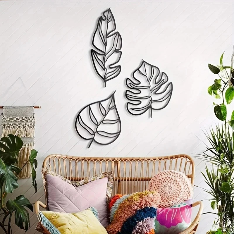 Décoration Murale Métal Feuille