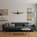 Décoration Murale Métal Avion | 40 x 12 cm