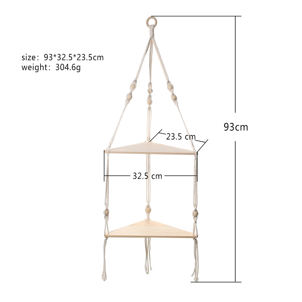 Etagère Murale Macramé
