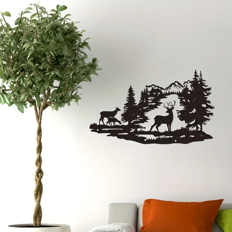 Décoration Murale Animaux En Métal | 40 x 28 cm