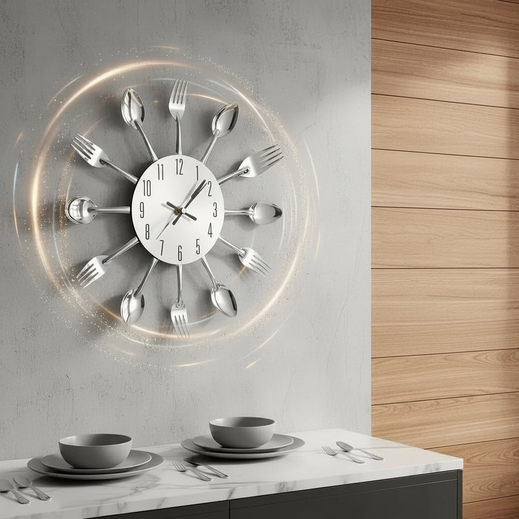 Horloge Murale Décorative Cuisine | 31 cm de diamètre