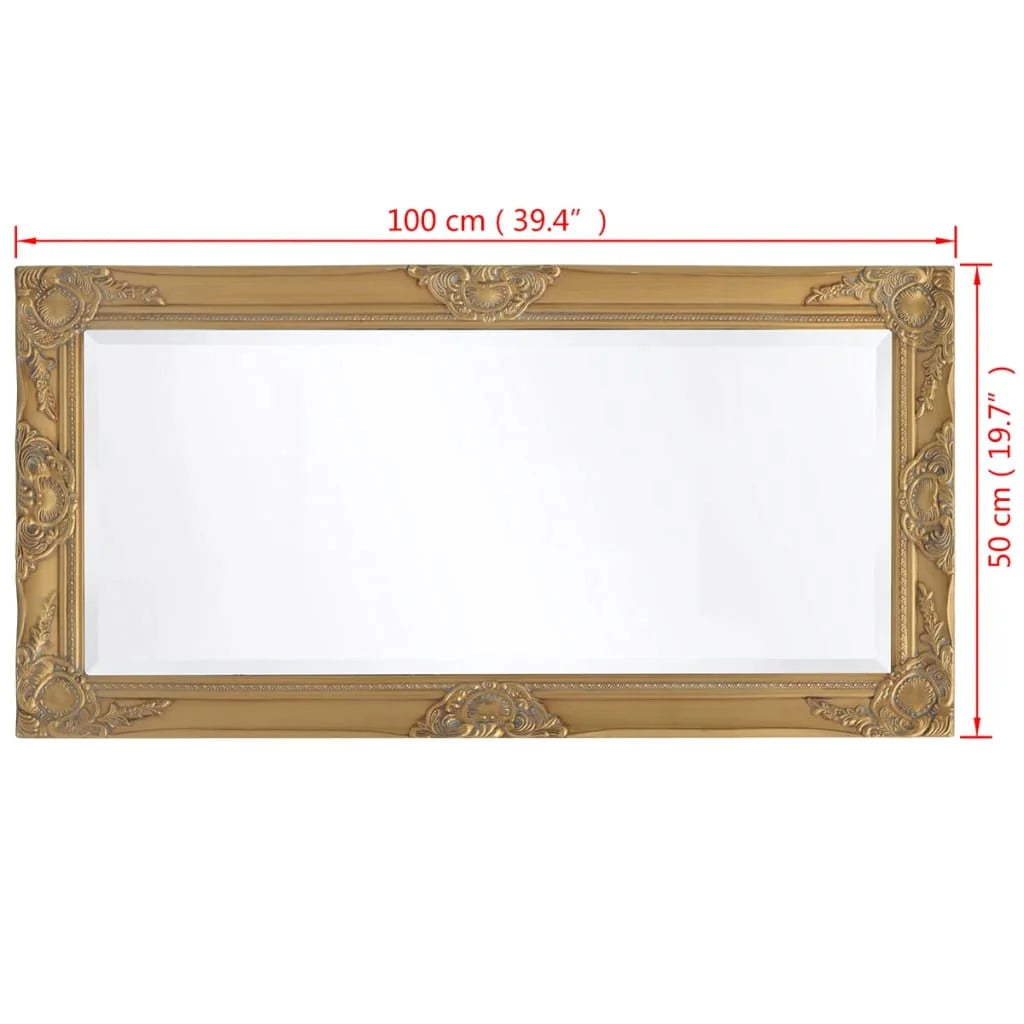 Rectangulaire Miroir Mural Décoratif | 100 x 50 cm