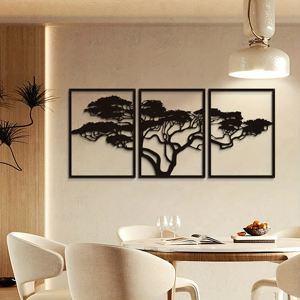 Décoration Murale Arbre Métal | 93 x 39,5 cm